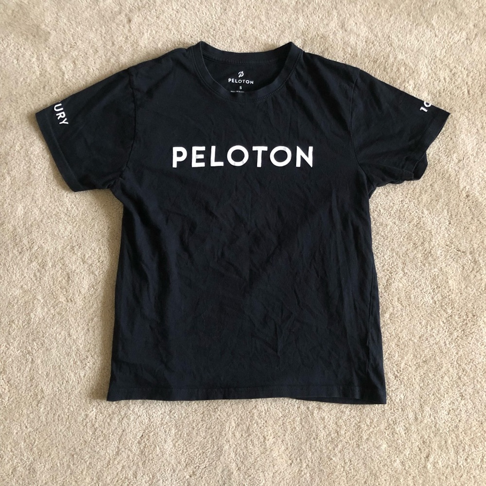 Peloton Black T Shirt  Woman's size Small